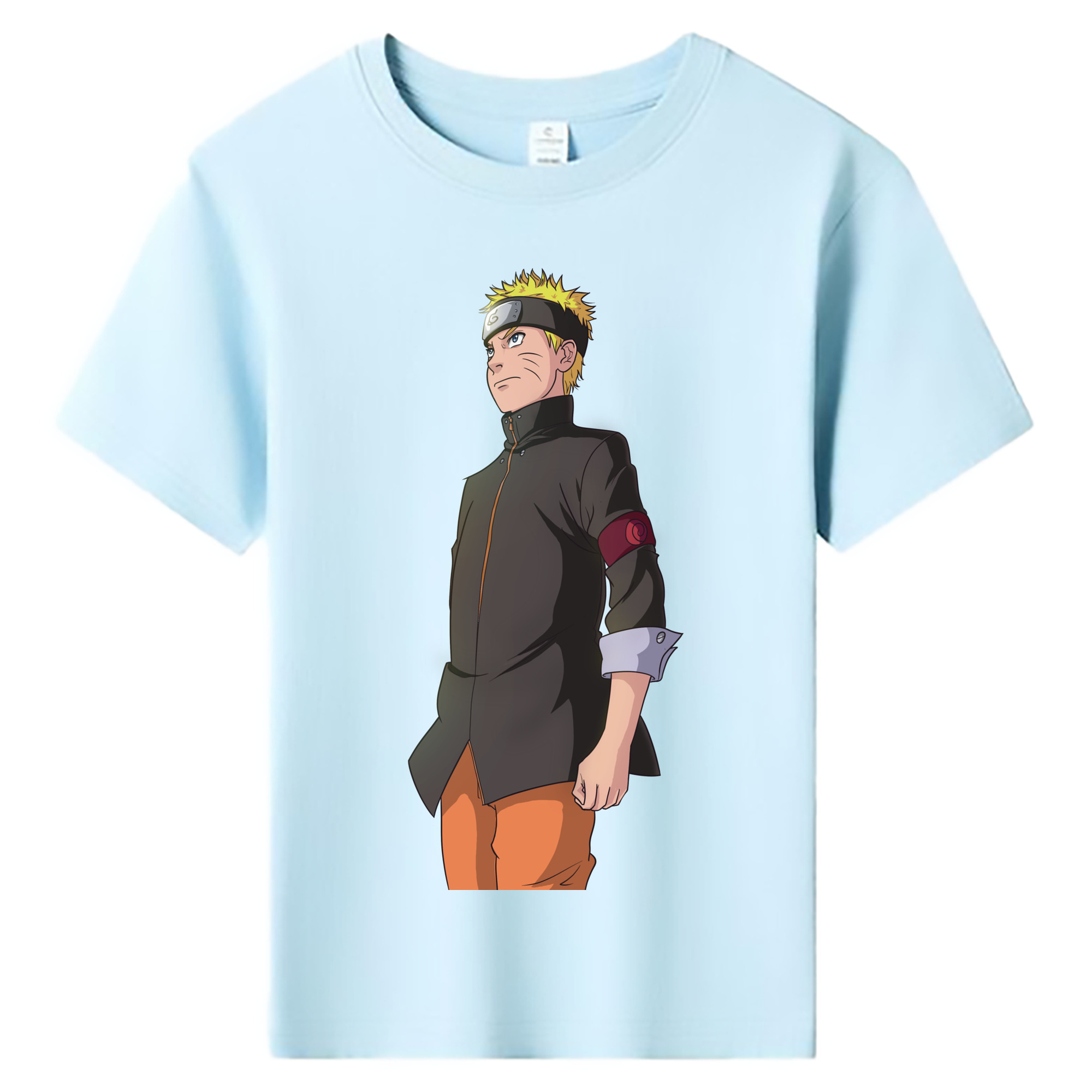 （画像用） NARUTO -ナルト- うずまき ナルト Uzumaki Naruto 綿100％キッズTシャツ（フロントプリント）